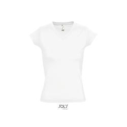 Tshirt Femme Moon col V -
