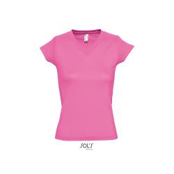 Tshirt Femme Moon col V -
