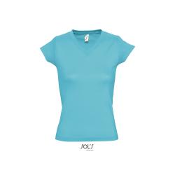 Tshirt Femme Moon col V -