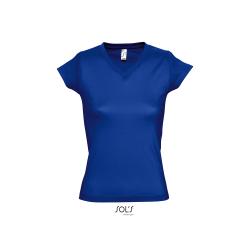 Tshirt Femme Moon col V -