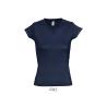 Tshirt Femme Moon col V -