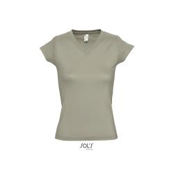 Tshirt Femme Moon col V -