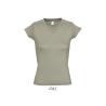 Tshirt Femme Moon col V -