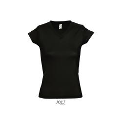 Tshirt Femme Moon col V -