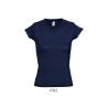 Tshirt Femme Moon col V -