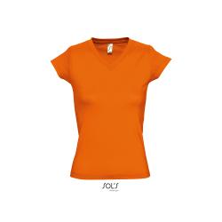 Tshirt Femme Moon col V -