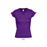 Tshirt Femme Moon col V -