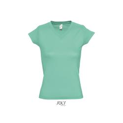 Tshirt Femme Moon col V -