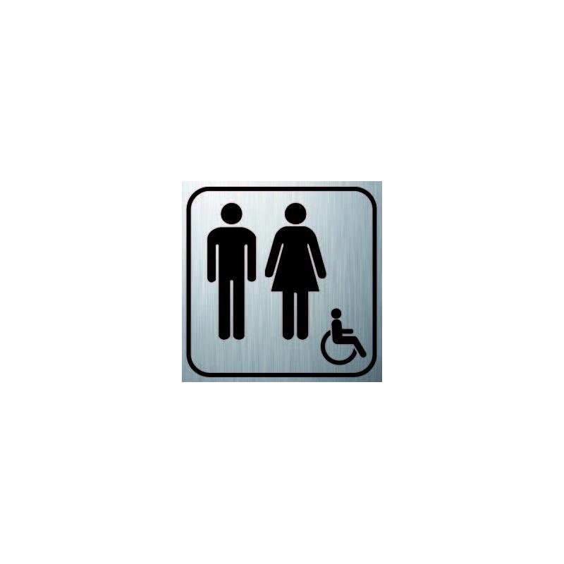 Logo Sanitaire Homme Femme Handicapé (PMR) - Logo Sanitaire Homme Femme Handicapé (PMR) -