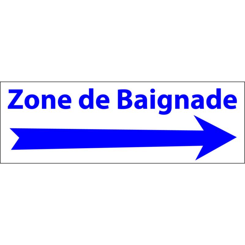 Flêche zone de baignade -  