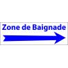 Flêche zone de baignade -  