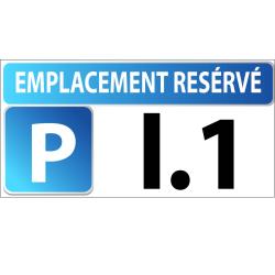 PARKING EMPLACEMENT PVC 10mm 30X15cm -  