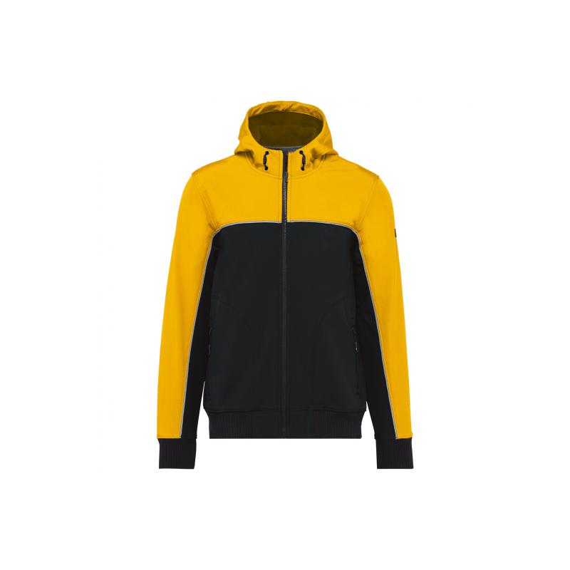 Softshell bicolore écoresponsable manches longues unisexe - Softshell bicolore écoresponsable manches longues unisexe -