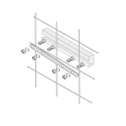 Kit Fixation  Panneaux sur Grillage -  