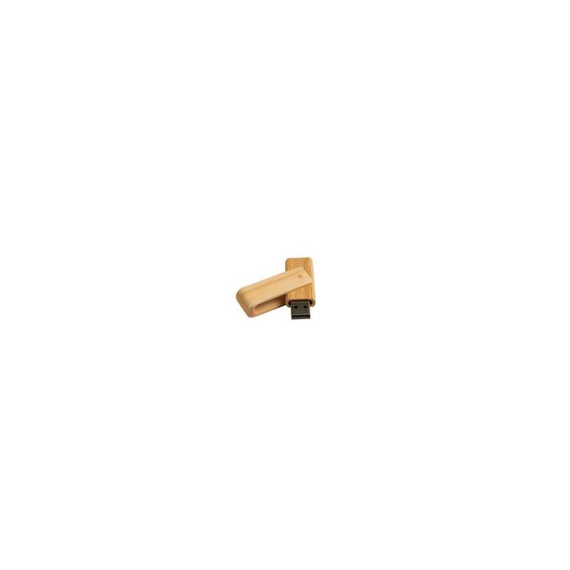 Clé USB 8Go rectangulaire en bambou -  