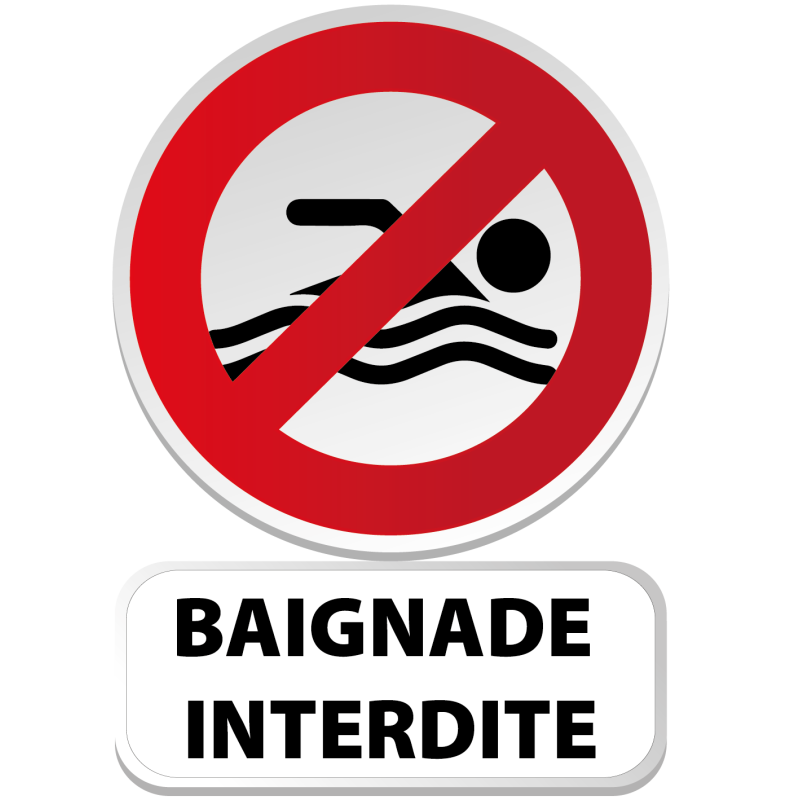 Baignade Interdite 35x50 -  