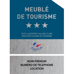 Plaquette Complémentaire Meublé de Tourisme -