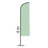 Drapeau Mat alu 4m voile 3.30x0.7m sans pied -  
