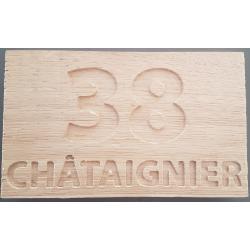 Enseigne Bâtiment Bois brut -  