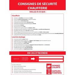 Consignes Chaufferie -  