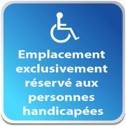 Emplacement reservé Handi 20x20 -  