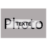 Carte Postale Modèle 2 - 1 image + texte - les 8 -  