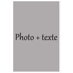 Carte Postale Modèle 4 - 1 image Portrait + texte - les 8 -  