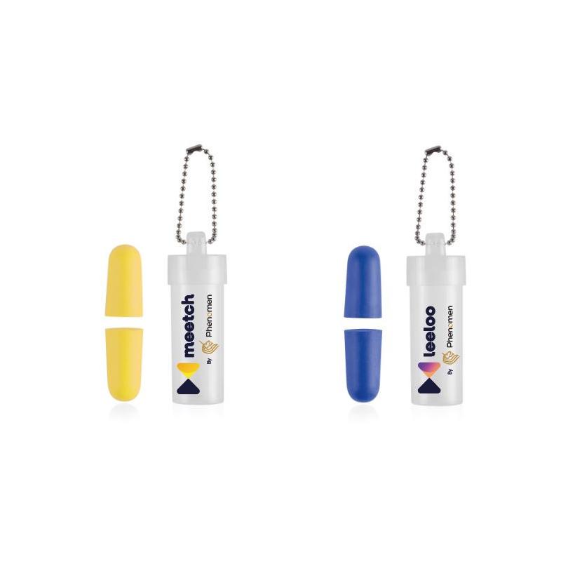 Bouchon Oreilles Couleur personnalisés 2 faces -  