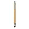 Stylo en bambou gravé 1 face -  