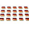 Drapeau Allemagne Doming pour Badge Alu line 38 -  