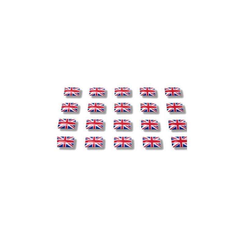 Drapeau Royaume Unis Doming pour Badge Alu line 38 -  