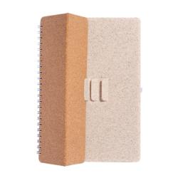 Carnet à anneaux en liège transformable -  