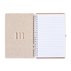 Carnet à anneaux en liège transformable -  