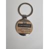 Porte Clé Métal diam 40mm insert bicouche ou plexi -