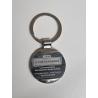 Porte Clé Métal diam 40mm insert bicouche ou plexi -