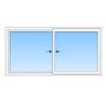 Vitrine extérieure coulissante sur mesure 2400x1200mm -  