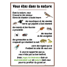 Vous êtes dans la Nature fond Blanc -  