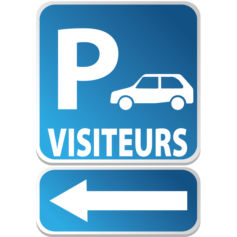PARKING Visiteurs flêche gauche ou droite - PARKING Visiteurs flêche gauche ou droite -