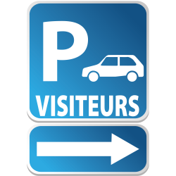 PARKING Visiteurs flêche gauche ou droite -  