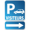 PARKING Visiteurs flêche gauche ou droite -  