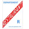 Licence Restaurant Sticker -  