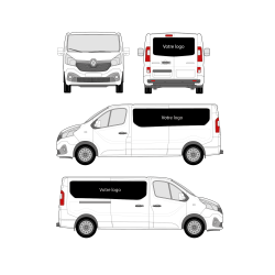 Kit Déco Utilitaire Trafic L2H1 2 cotés + arriere + pose -  