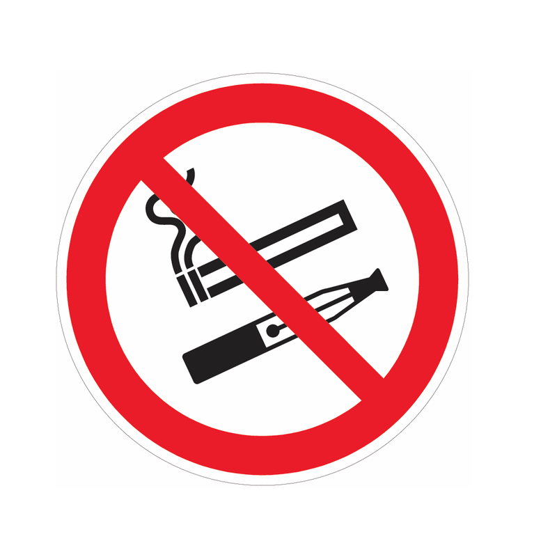 Interdiction de Fumer/vapoter Sticker Diam 10 - Interdiction de Fumer/vapoter Sticker Diam 10 -