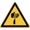 W022 Adhésif ISO 7010 Avertissement Elément pointu -  