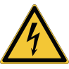 W012 Adhésif ISO 7010 Avertissement Electricité -  