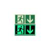 ADHESIF SORTIE DE SECOURS PHOTOLUMINESCENTE BAS -  