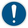 M001 Adhésif  ISO 7010 Panneau d’obligation général