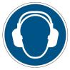 M003 Adhésif  ISO 7010 Protection auditive obligatoire -  