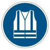 M015 Adhésif  ISO 7010 Gilet de sécurité haute visibilité obligatoire