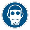 M017 Adhésif  ISO 7010 Protection des voies respiratoires obligatoire